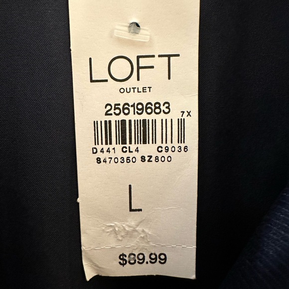 LOFT Women's Classic Navy Blazer - Picture 5 of 6